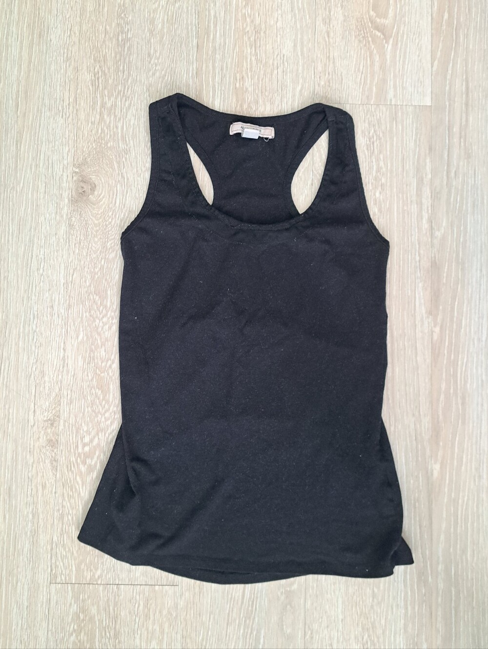 Adam Levine Collection Women's Black Racerback Tank Top Sz M (Fits Sz S)